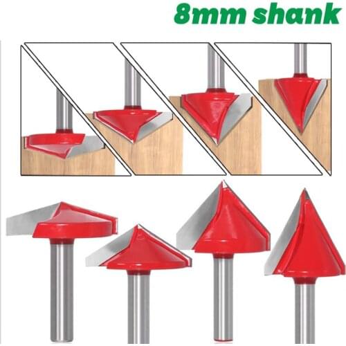 8mm handle 60 ° 90120 ° 150 ° 3D cutter v-cutter 3D cutter computer engraving cutter woodworking cutter V-milling cutter