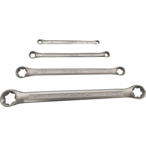 4Pcs Star/Female Double Torx/E - Ring Wrench Spanner Set E6 - E24 2050 Ratcheting Wrench