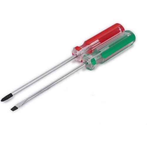 Freeshipping 2PCS HSP 80150 1pc Red Phillips Screw Driver 3mm And 1pc Green Flat Screw Driver 3mm For RC Model Hobby Repairing