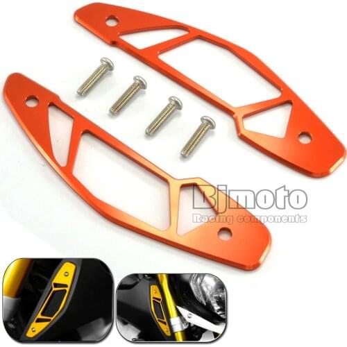 BJmoto Motorcycle CNC Aluminum Air Intake Covers For Yamaha MT-09 fz09 FJ09 2014 2015 2016 Orange Motorcycle Accessories parts