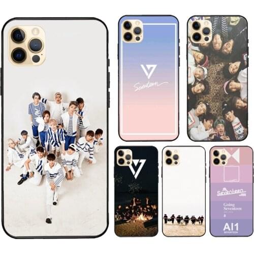 Seventeen KPOP Boy Group Case For iPhone 12 Pro Max mini XS XR SE 2020 6S 7 8 Plus Coque For iPhone 11 Pro Max
