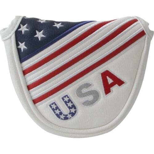 Golf Putter Headcover Standard PU Club Head Cover For Mallet Center Putter Golf Accessories
