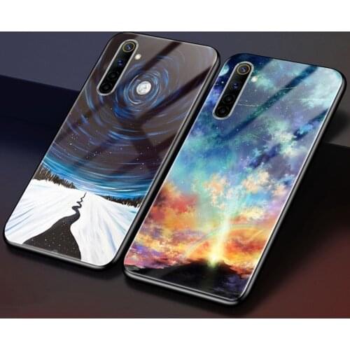For OPPO Realme 6S 6 Case Hard Glass Phone Case for OPPO Realme 7 Pro Tempered Case Cover Realme 6 Realme6S 6i TPU Bumper Cover