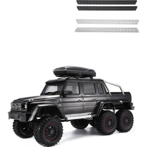 DJC TRAXXAS TRX4 Car Body Side Skirt Skid Plate Metal Anti-scratch Strip TRX 6 6X6 G63 Upgrade Accessories Parts rc carros