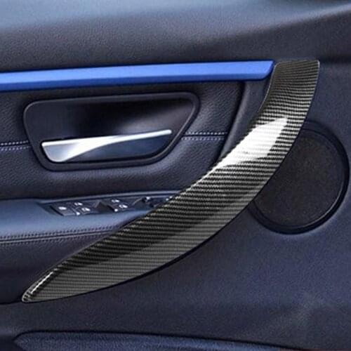 For BMW 3 4 Series 3 Series GT F30 F31 F32 F33 F34 F35 F36 F80 2013-2018 ABS Car Interior Door Handle Stickers Car Accessories