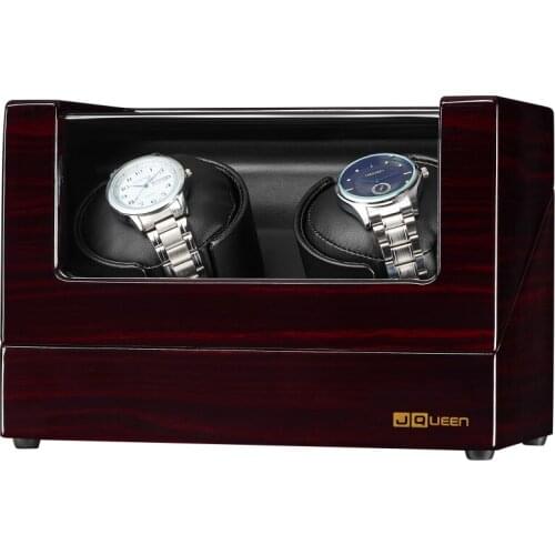 AAA Quality 5 Modes Ebony Watch Winder with Quiet Motors 2+0 Storage High Quality Black PU leather Ultra-quiet Japanese motor