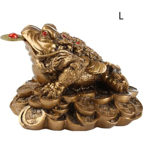 Ecofreiendly Prosperity Resin Corrosion Resistance Lucky Fortune Three Leg Durable Wealth Protection Evil Elimiate Toad Ornament