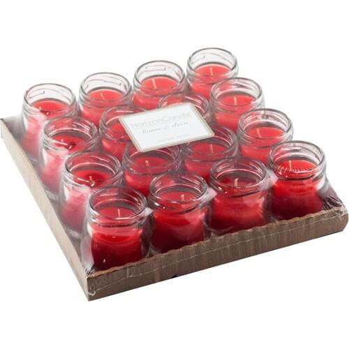 Horizon Candle Jar Candle Strawberry Fragrant 16'lı Package