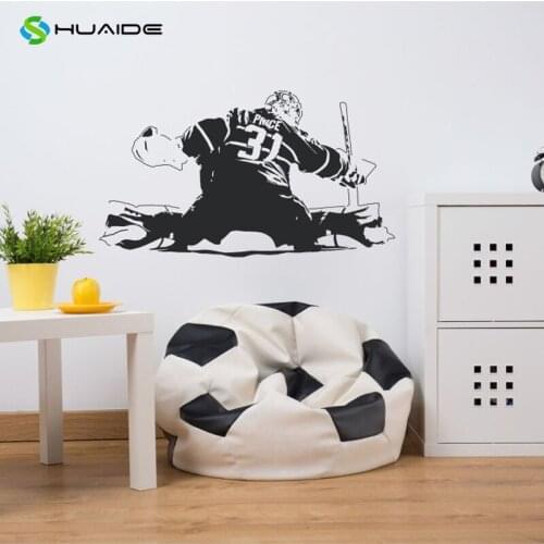 HUAIDE Wall Art Decal Carey Price 31 Professional Ice Hockey Goaltender Wall Stickers For Kids Rooms Overwatch Poster Mural A72