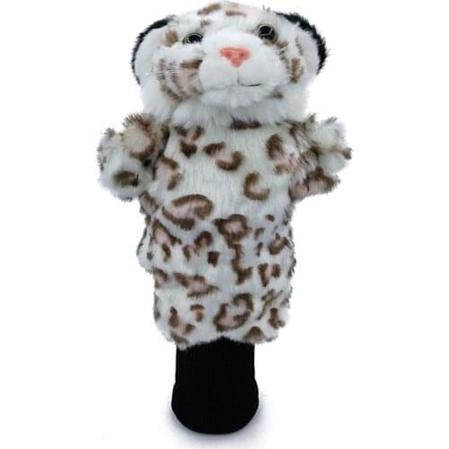 Leopard Golf Head Cover Fairway Woods Hybrid Animal Golf Clubs Headcover No For Driver Mascot Novelty Cute Gift