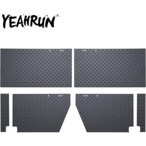 YEAHRUN Metal RC Car Side Anti-skid Plate Door Decorative Protect Guard for TRX4 TRX-4 82056-4 1/10 RC Crawler Cars Upgrade Part
