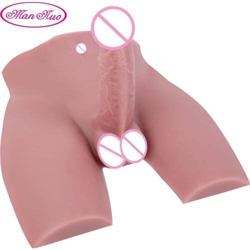 Man Nuo Male Torso Sex Doll with Realistic Dildo Sex Toys for Women Liquid Silicone Base Penis Adult Lesbian Masturbator 2020New