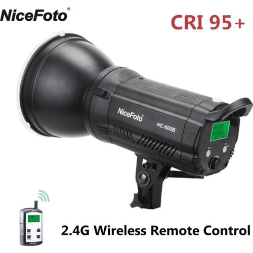 NiceFoto HC-600B Photography Lighting LED Video Light 5600K Continuous Light For Studio Video Recording Live broadcast Lamp