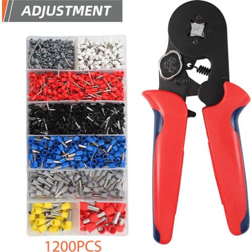 NEW HSC8 6-4+ 1200 self-adjusting Terminal Crimping Pliers Wire Stripper Crimper Ferrule crimping tool Pliers Set Terminals Kit