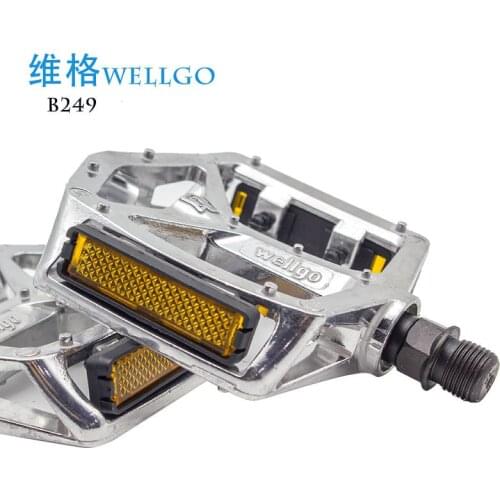 Wellgo B249 aluminum alloy big tread skid light Bearing bicycle pedal mountain bike road bike pedal Bicicleta Bicycle Accessorie