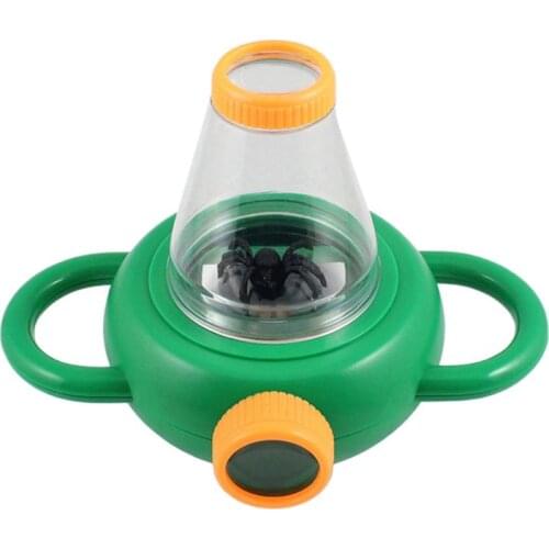 Portable 3X 2-Way Bug Insect Viewer Magnifier Children Kid Educational Toy Gift 875F