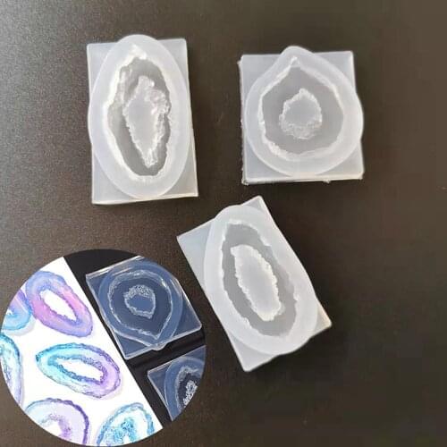 Transparent Silicone Mould Dried Flower Resin Decorative Craft DIY Irregular crystal pendant Mold epoxy resin molds for jewelry