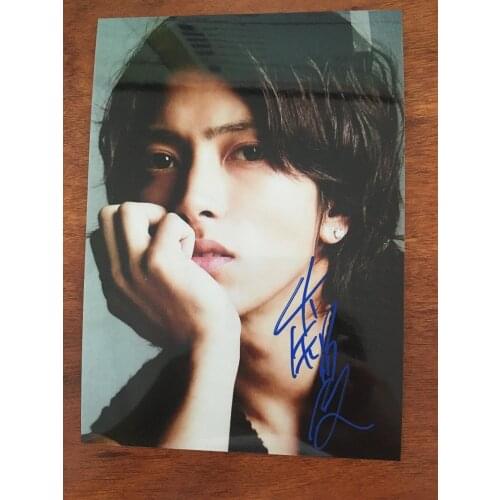 Hand Signed Yamashita Tomohisa autographed photo 5*7 free shipping J-POP 082018B