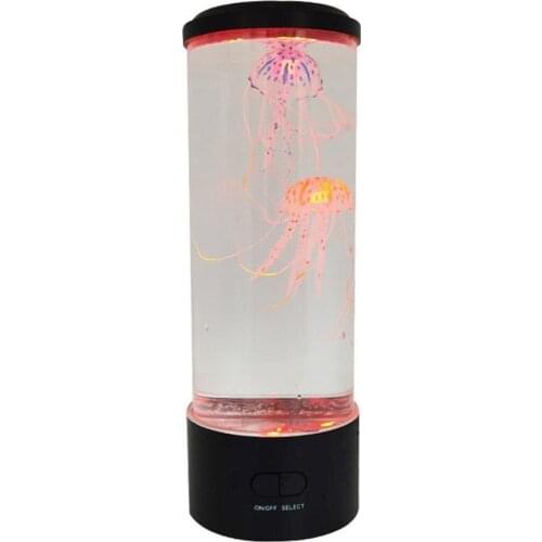 LED Fantasy Jellyfish Lamp USB Power/Battery Powered Jellyfish Relaxing Night Light Lamp Aquarium Mood Led Tank Changing Co N4C5