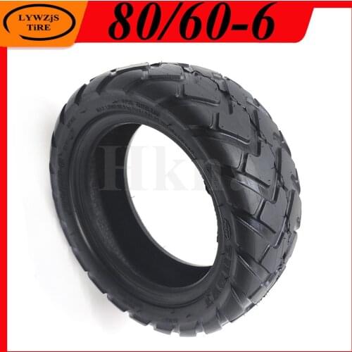 80/60-6 Tire Tubeless Vacuum Tyre for Curuss R10 Electric Scooter Go Karts ATV Quad Anti-skid Off-road Thick Tires