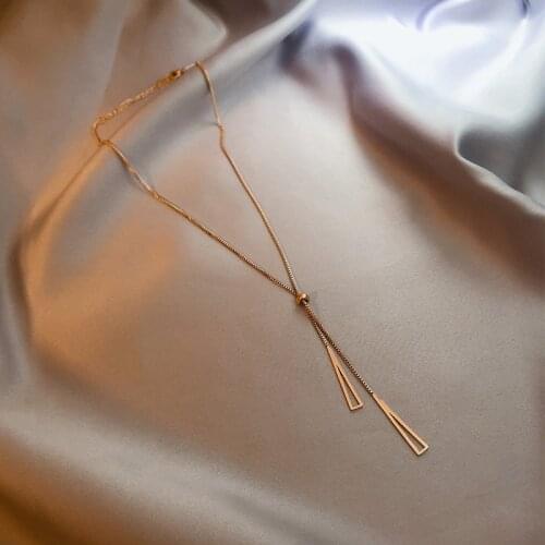 XIYANIKE 316L Stainless Steel Gold Color Geometric Necklaces For Women Chokers 2021 Trend Fashion Festival Party Gift Jewelry