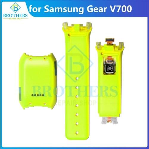 Back Cover for Samsung Galaxy Gear V700 Back Housing Door Rear + Silicone Strap Band With Camera Hole Band Strap New Top