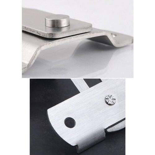Stainless Steel Right Angle Locking Latch Sliding Barn Door Lock Doors Windows Safety Security Home Anti-Theft Guard