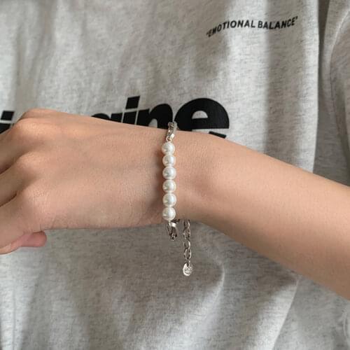 925 Sterling Silver Jewelry Bracelet for Women Luxury Pearl Bracelet Gifts Wholesale