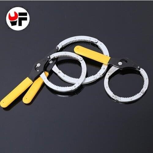 1Pc Carbon Steel Handcuffs Filter Wrench Tools For Car Repair DIY Remove Machine Repair Filter Oil Wrench Adjustable Spanner