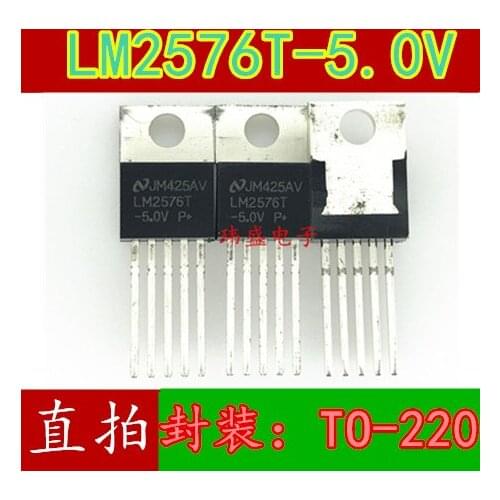 10pcs LM2576T-5.0 LM2576-5.0 TO220-5 5v