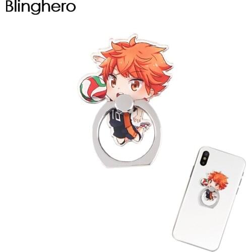 20pcs/lot BH1322 Metal Anime Ring Phone Holder Car Mount Stand Finger Ring Smartphone Holder Mobile Phone Holder For All Phone