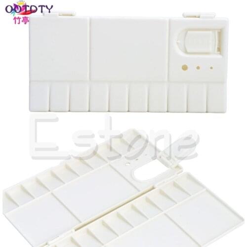 25 Grids Large Art Paint Tray Artist Oil Watercolor Plastic Palette White Hot
