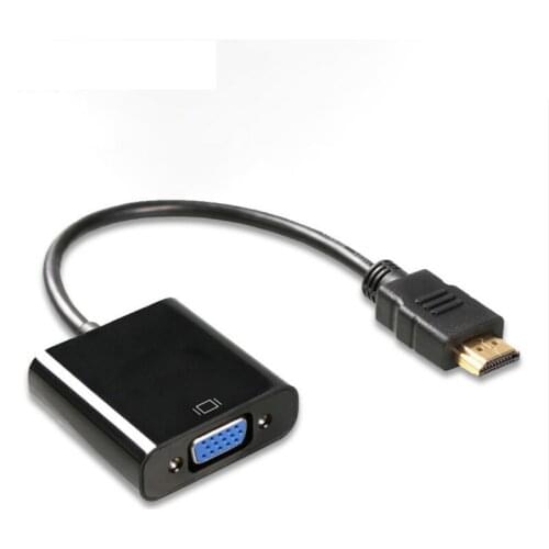 1080P HDMI-Compatible to VGA Adapter Digital to Analog Converter Cable For Xbox PS4 PC Laptop HD TV Box with Audio Power Supply