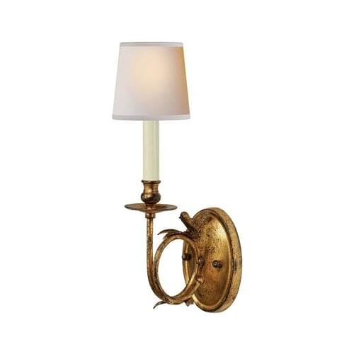 American country vintage iron wall lamp bedroom bedside European style garden villa wall lamp