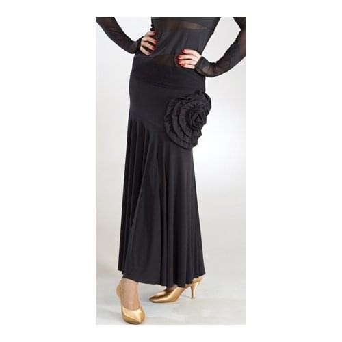 Ballroom dance modern dance exaggerated flower decoration practice modern dance skirt S12036