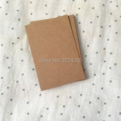 Free shipping kraft paper blank card/10x15cm Blank word cards/DIY bookmarks/Host card/Message card