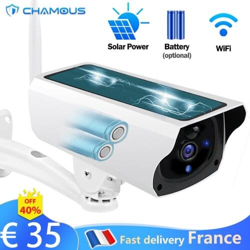Outdoor IP Camera 1080P HD Home Security Camera WiFi Battery Solar Panel Power CCTV Surveillance Camera Waterproof Two way Audio