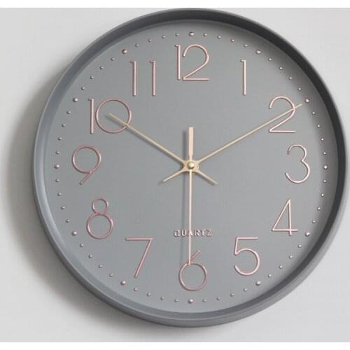 Minimalist Silent Wall Clock Modern Design Nordic Simple Mute Wall Clock Digital Kitchen Living Room Wandklok Home Decor WB50WC
