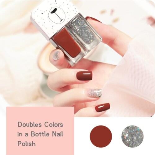 2colors Nail Polish Glitter Holographic Gel Nail Polish Set For Manicure Regular Uv Gel Color Shiny Quick Dry Varnishes Nail Art