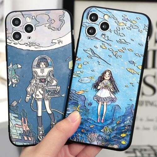 3D Relief Phone Case For Samsung Galaxy S20 FE S21 Note 20 Ultra 10 Lite 9 8 S10 S9 S8 A6 Plus A9 A8 A7 A5 2018 2017 Funda Capa