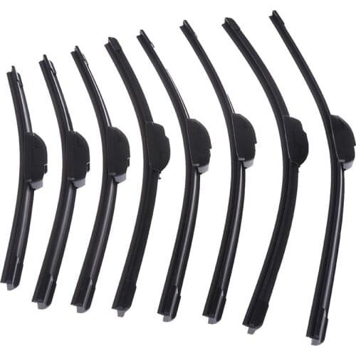 Hot sale 14'' 16'' 18'' 19'' 20'' 21'' 22'' Universal U-type Soft Frameless Bracketless Rubber Car Windshield Wiper Blade