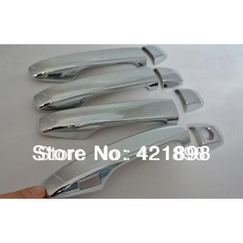 For Subaru Forester 2013-2016 ABS Chrome Car Decoration Door Handle Cover Trim Molding With Smart Hole