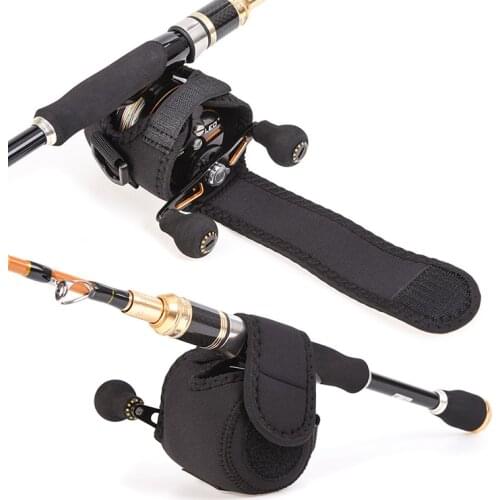 Drip fishing reel Drum protection sleeve elastic soft bag fishing gear bait fishing protection bag high quality fishing gear