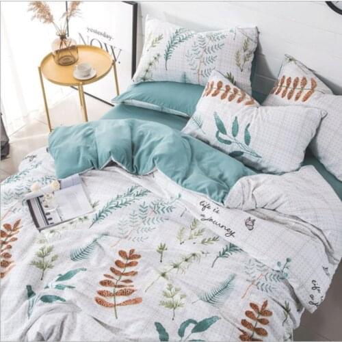 Fashion Simple Style duvet cover flat sheet Bedding Set Winter Full King Twin Queen 3/4pcs