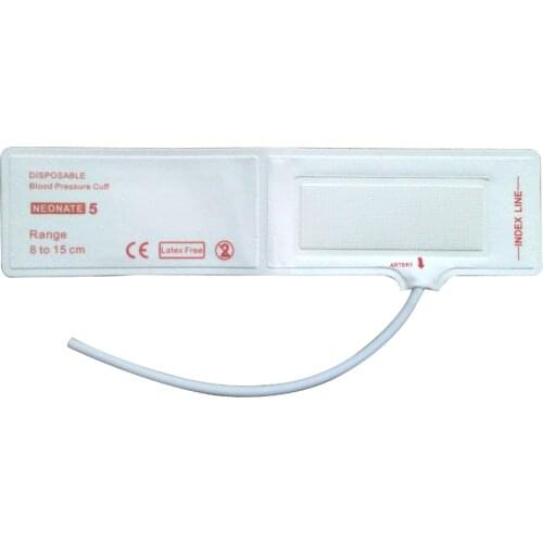 8-15 NO.5 Neonate blood pressure cuffs disposable blood pressure cuff one tube for paitent monitor non woven neonatal nibp cuff
