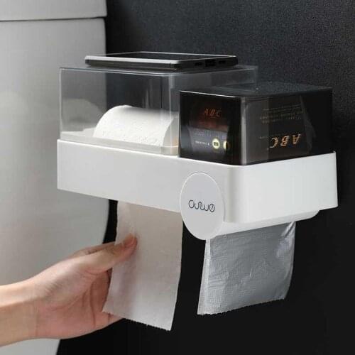 Fashion Wall-mounted Waterproof visible tape sanitary cotton box tissue box Desk Organizer bathroom tissue case 28*12*12.5cm