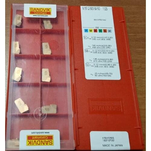 ORIGINAL 10PCS CARBIDE INSERT N151.2-500-50-5G1125