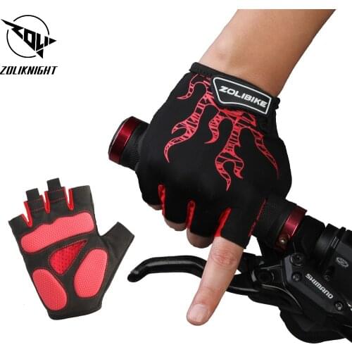 Cycling Gloves men Half Finger Bike Gloves male Shockproof Breathable MTB Mountain Bicycle Gloves Men Sports Cycling Clothings