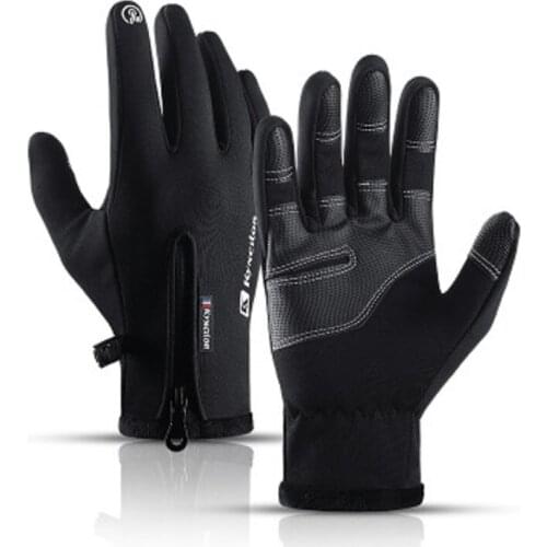 Gloves Winter outdoor mens and womens sports touch-screen warmth and water-repellent cycling gloves