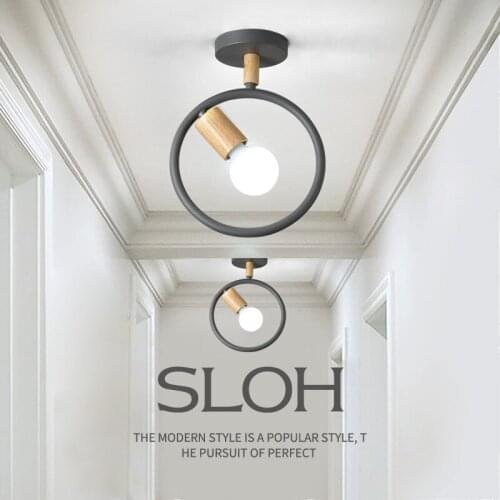 Nordic aisle lamp corridor lamp simple circular stairwell ceiling light home balcony small lamp LED hallway ceiling lamp